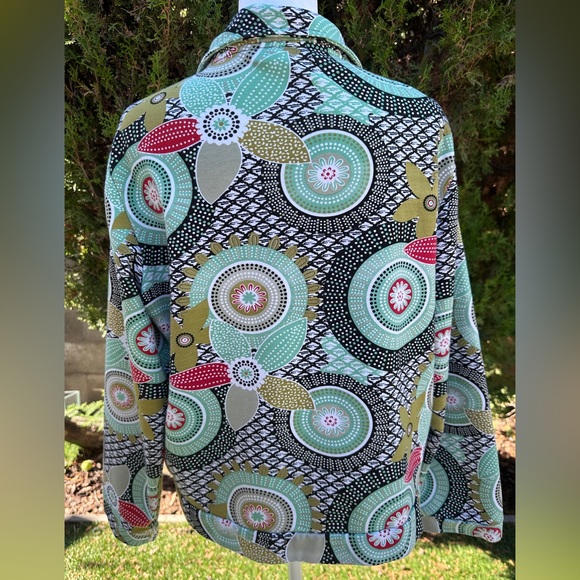 Women's Mirror Image Retro Zip Up Cotton Jacket XL - Picture 5 of 9